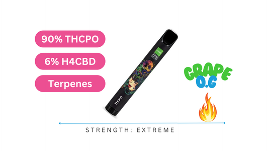 90% THCPO | 6% H4CBD | GRAPE OG | 2ML | HIGH STRENGTH VAPE PEN